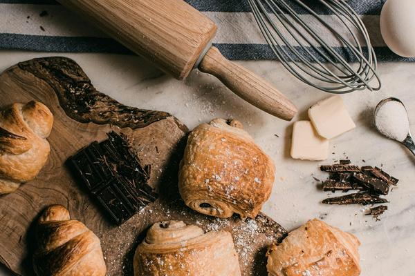 Fresh pastries and chocolate