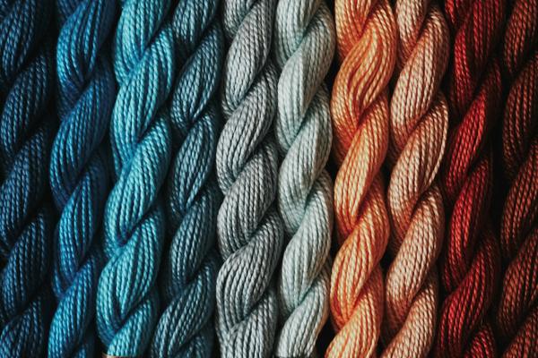 Skeins of yarn